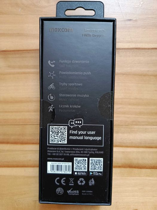 Smartwatch, złoty, nieotwierany