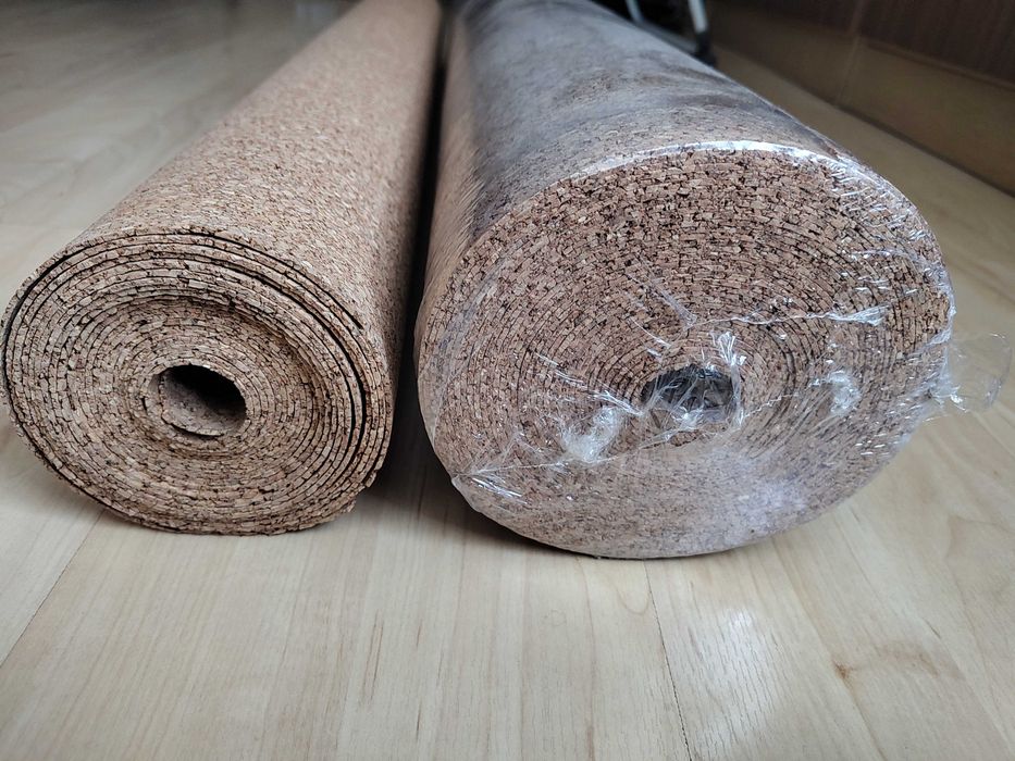Podkład korkowy pod panele  1,8mm x 1m x 10m, prod. Polska (1,5 rolki)