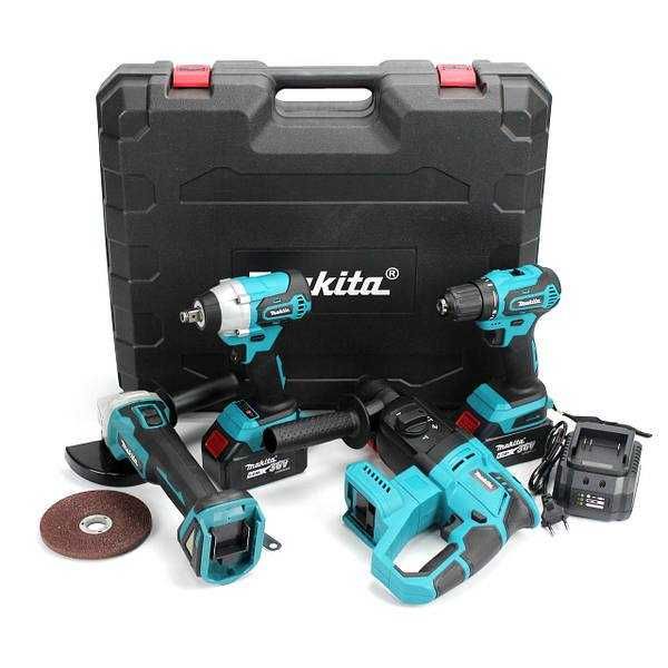 Набор аккумуляторный Makita 36V 4в1 гайковертПерфоратор УШМ Шуруповерт