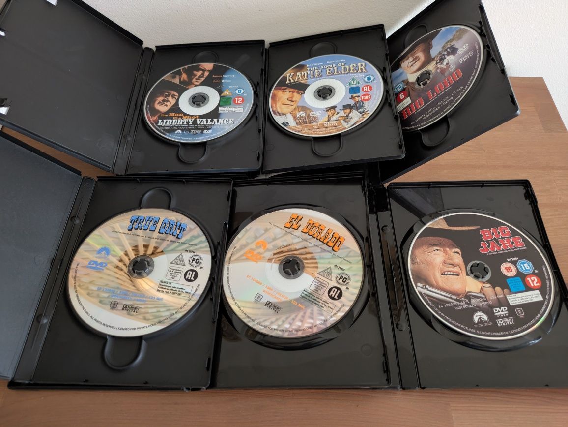 DVD PACK (6) John Wayne (COMO NOVO)