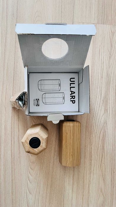 4 x ULLARP drewniane nogi meblowe IKEA SZARE nowe, NEGOCJUJ