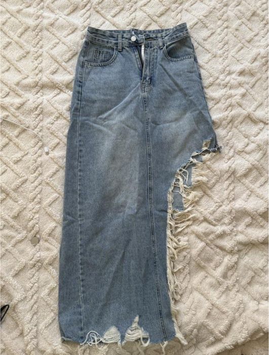 Юбка джинсова асиметрична