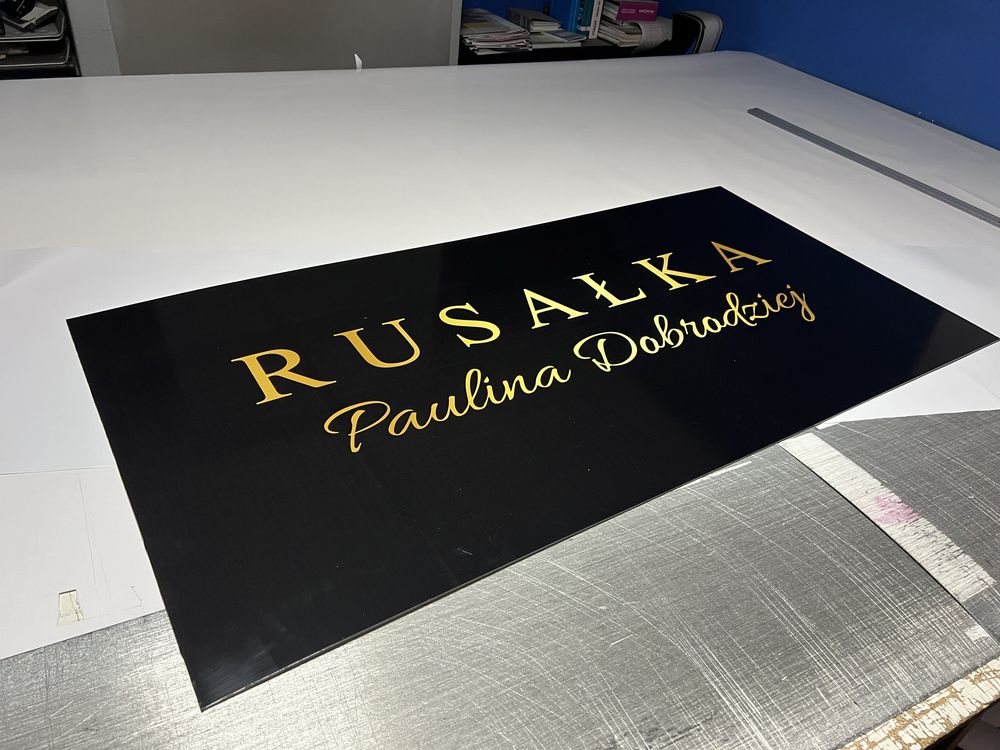 Szyld tablica reklama 200x50cm dibond alu dowolna grafika projekt