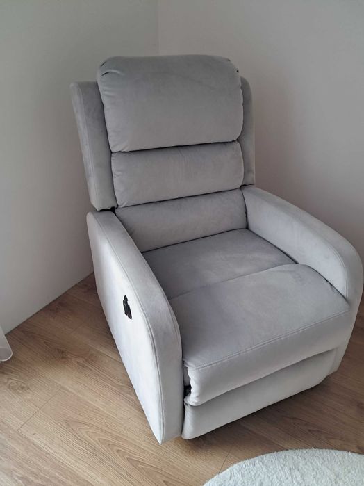 Fotel szary, rozkladany