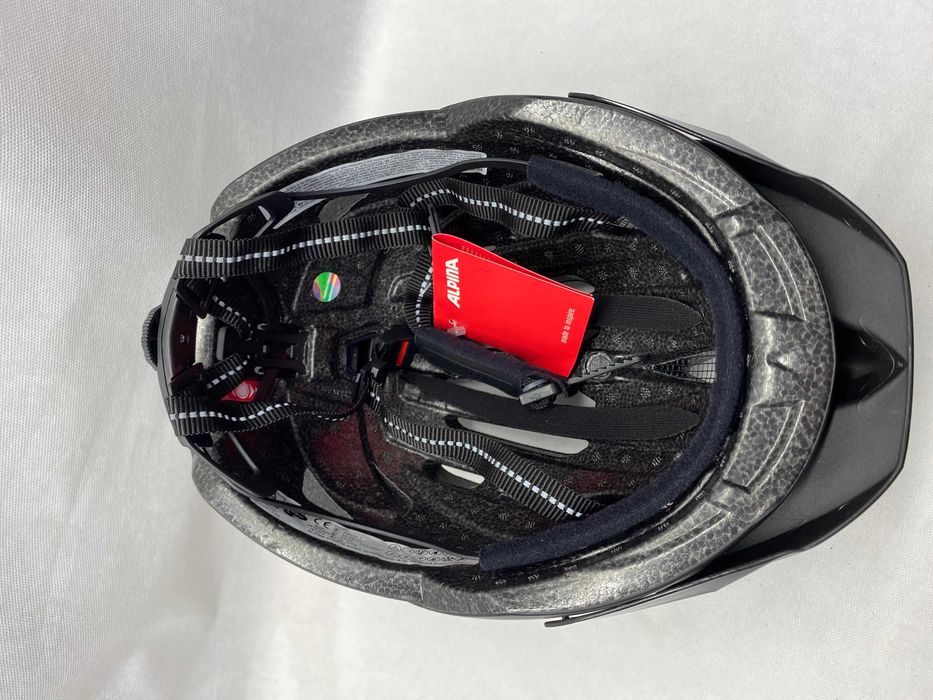 Alpina Haga kask rowerowy czarny mat z lampką 55-59 cm