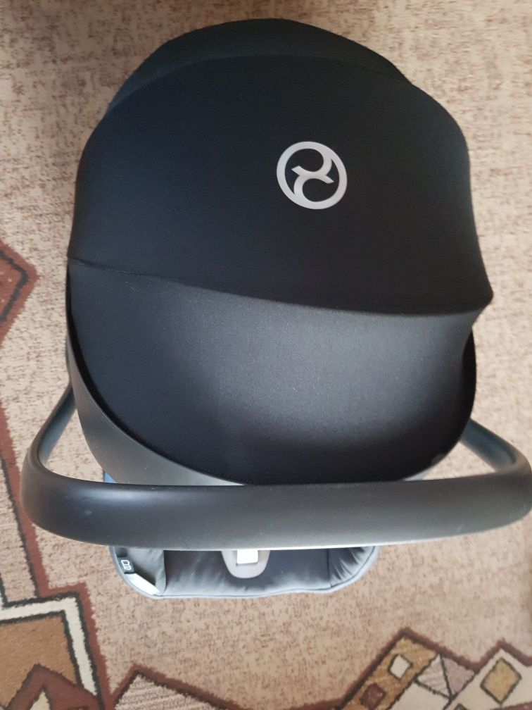 Fotelik Cybex ATON B i-SIZE + adaptery do wózka +wkladka dla noworodka