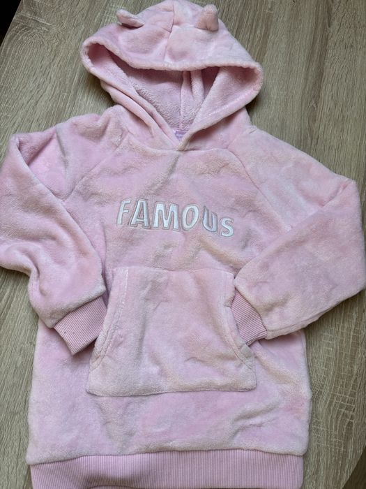 Bluza welurowa dla dziewczynki r.110