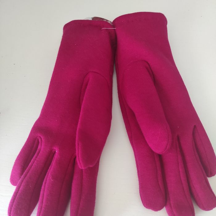 Rękawice damskie rozmiar 6/5, różowe, fuksja