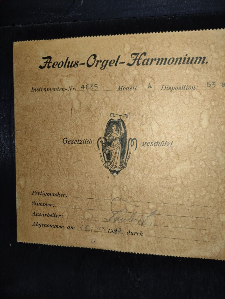 Продам фісгармонію 1924 року виробництва