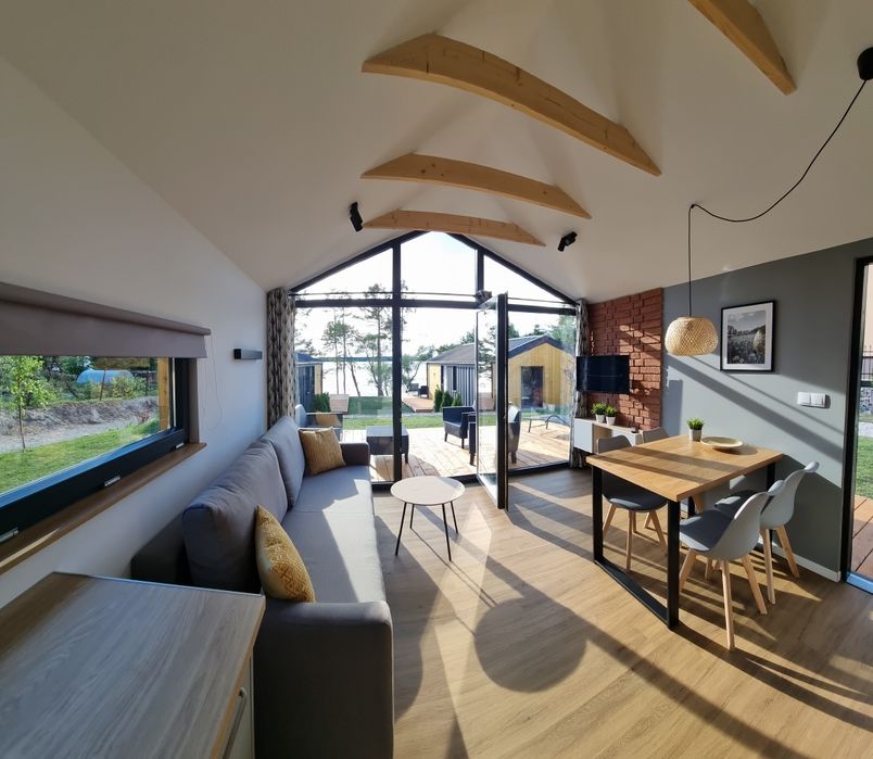 Dom "Nad Jeziorem" plaża, sauna, bania, Mazury, Kruklanki.