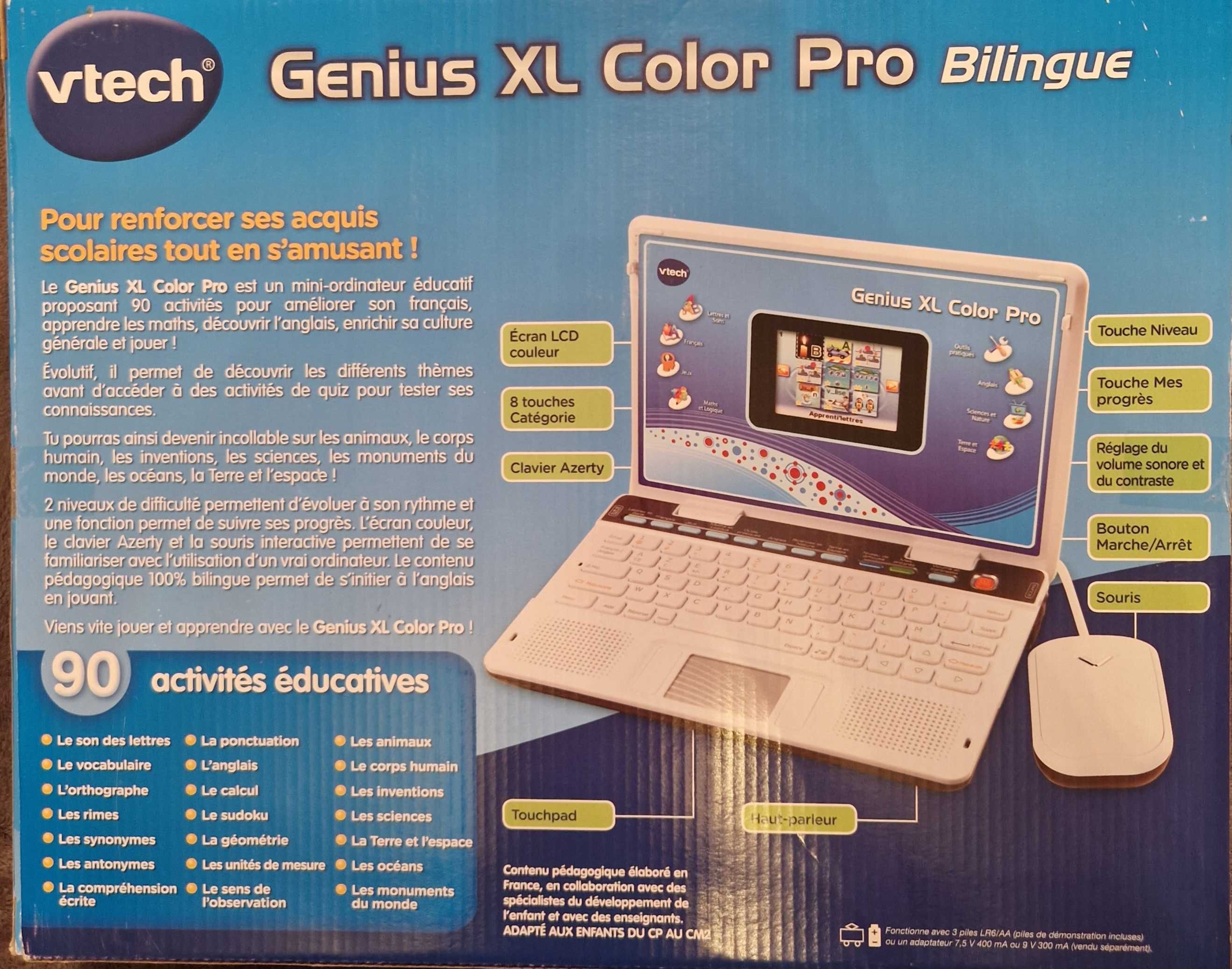 Laptop elektroniczny VTech Genius XL srebrny