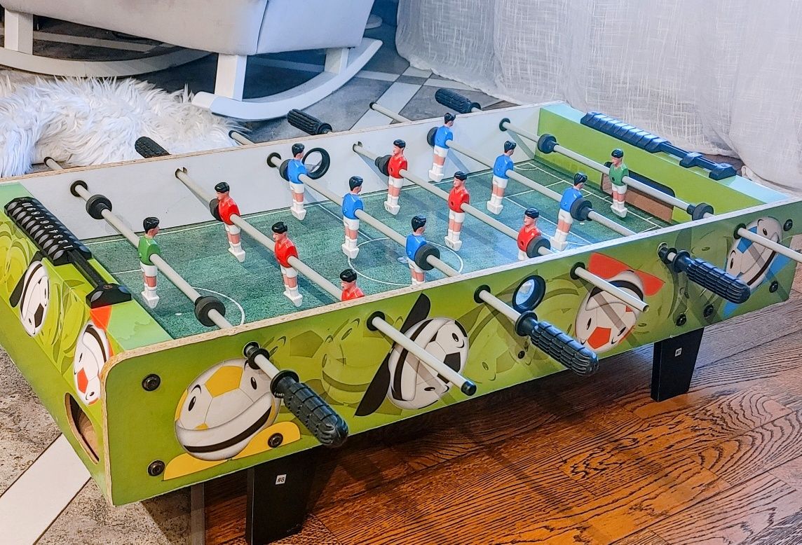 Piłkarzyki stołowe 87 x 46  mini stól do piłkarzyków gra