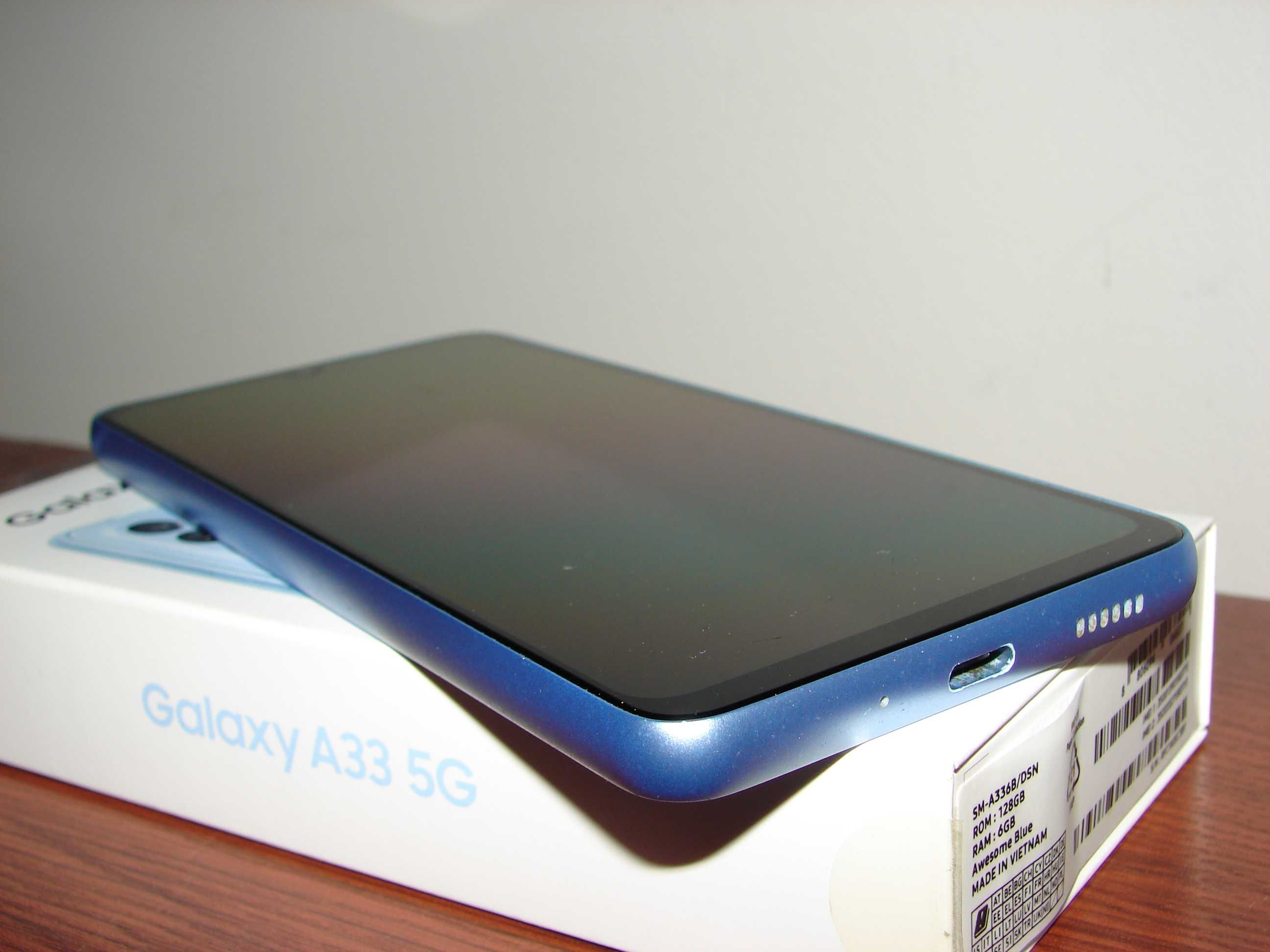 Samsung Galaxy A33 5G 6/128GB Niebieski /Szkło/Casex2 Komplet