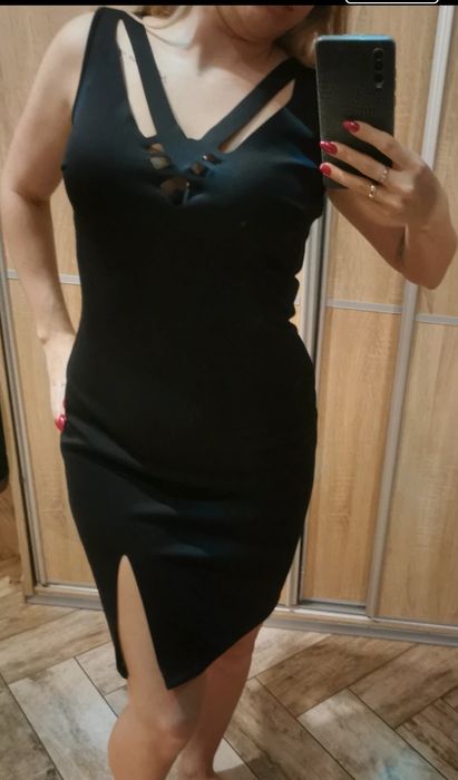 Nowa czarna sukienka bonprix rozmiar 38