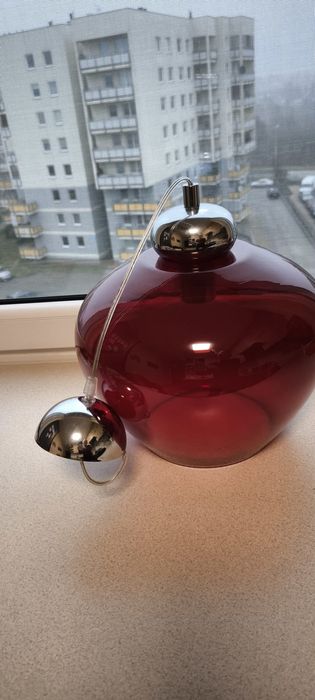 Lampa wisząca sufitowa bordowa czerwona