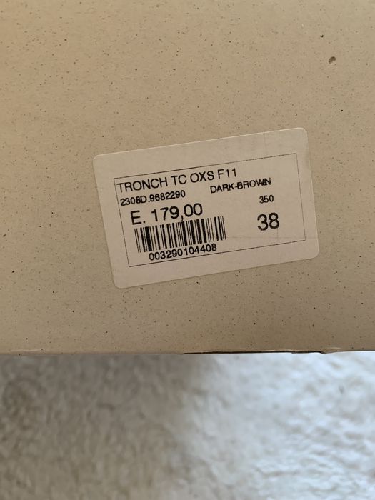 Botas OXs de pele castanha