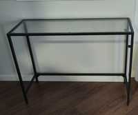 Secretária/toucador ikea vittsjo preto e vidro