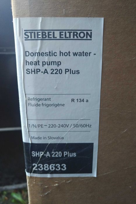 Pompa Ciepła  dla c.w.u. Stiebl-Eltron SHP-A 220 Plus nowa