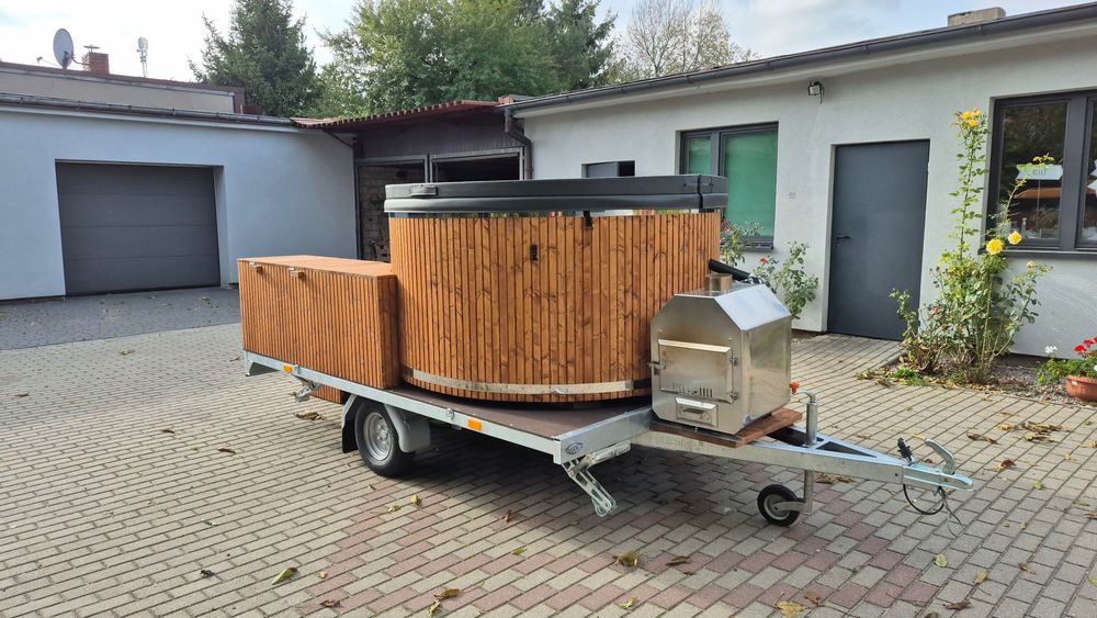 MOBILNA BALIA JACUZZI bania z hydro i Aero masażem spa do wynajęcia