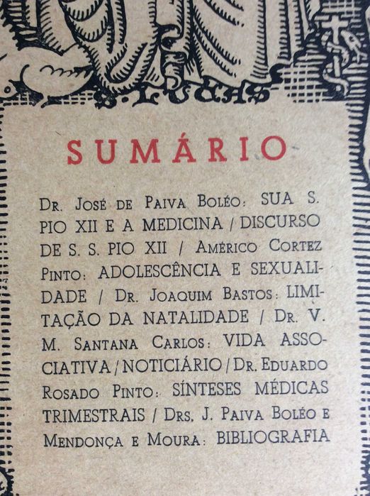 Acção Médica. Ano 1953. Ver sumário