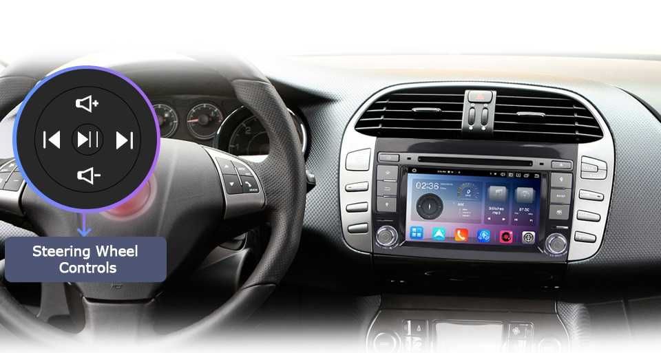 Fiat Bravo Radio FM RDS DAB+ Android CarPlay DVD CD MP3 WiFi USB GPS