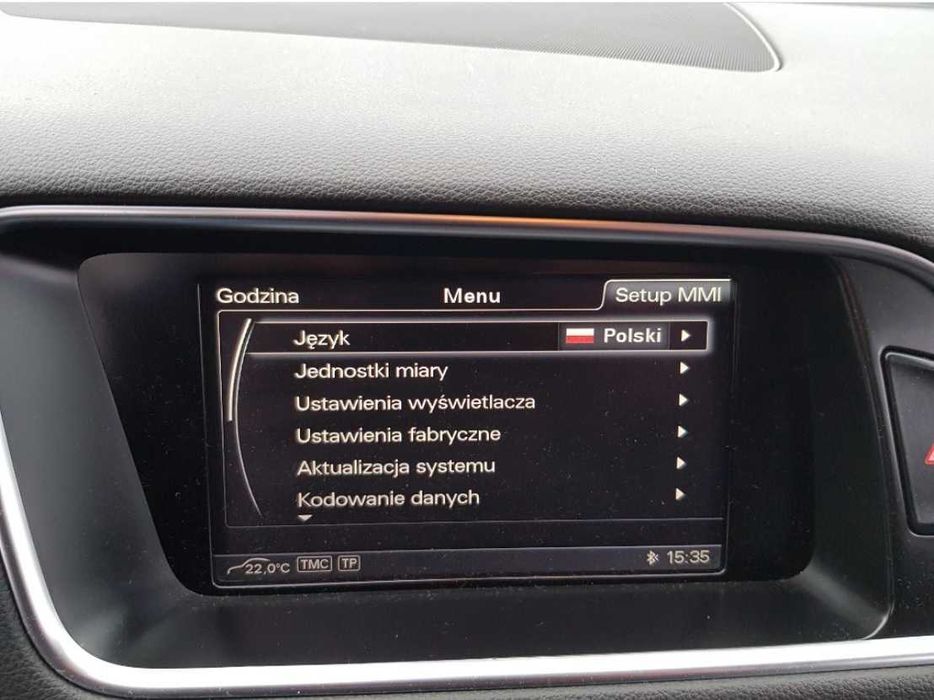 Aktualizacja map/Polskie Menu/Diagnostyka/Kodowania/Adaptacje/Naprawa