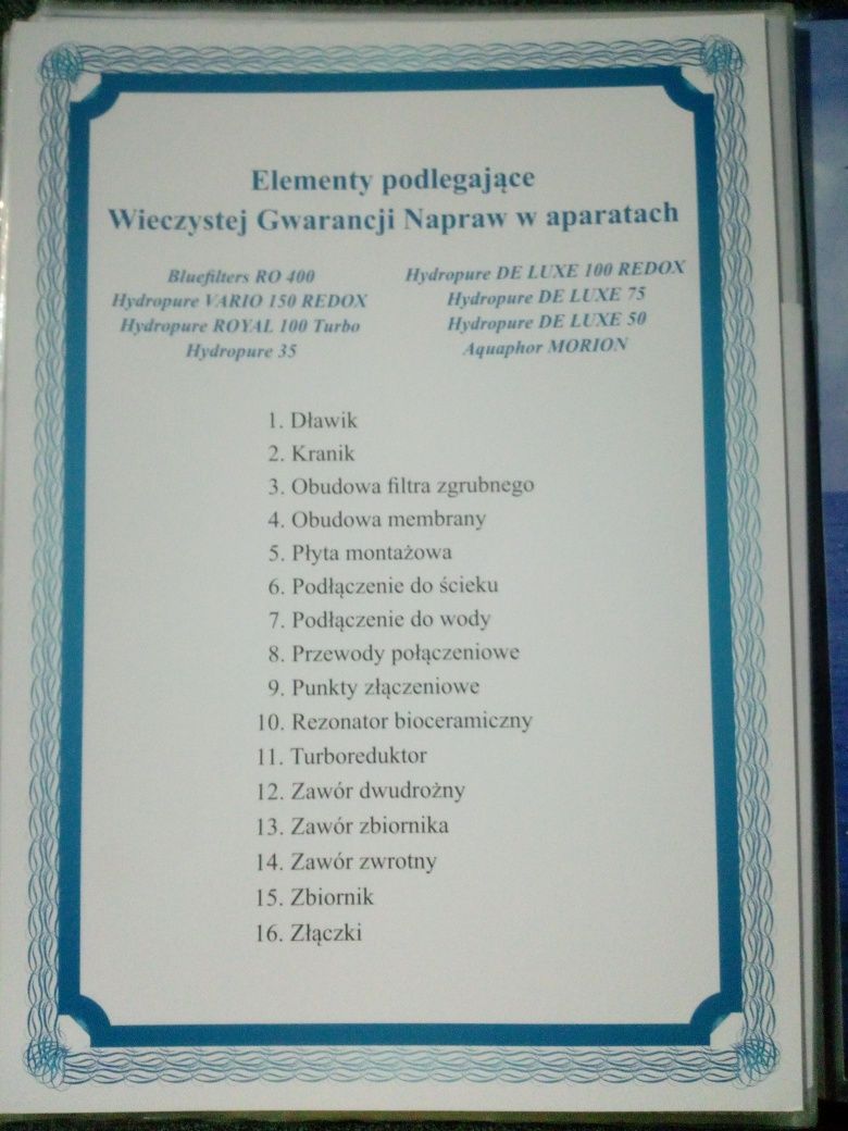 Urządzenie do oczyszczania wody pitnej cena z montażem !!!