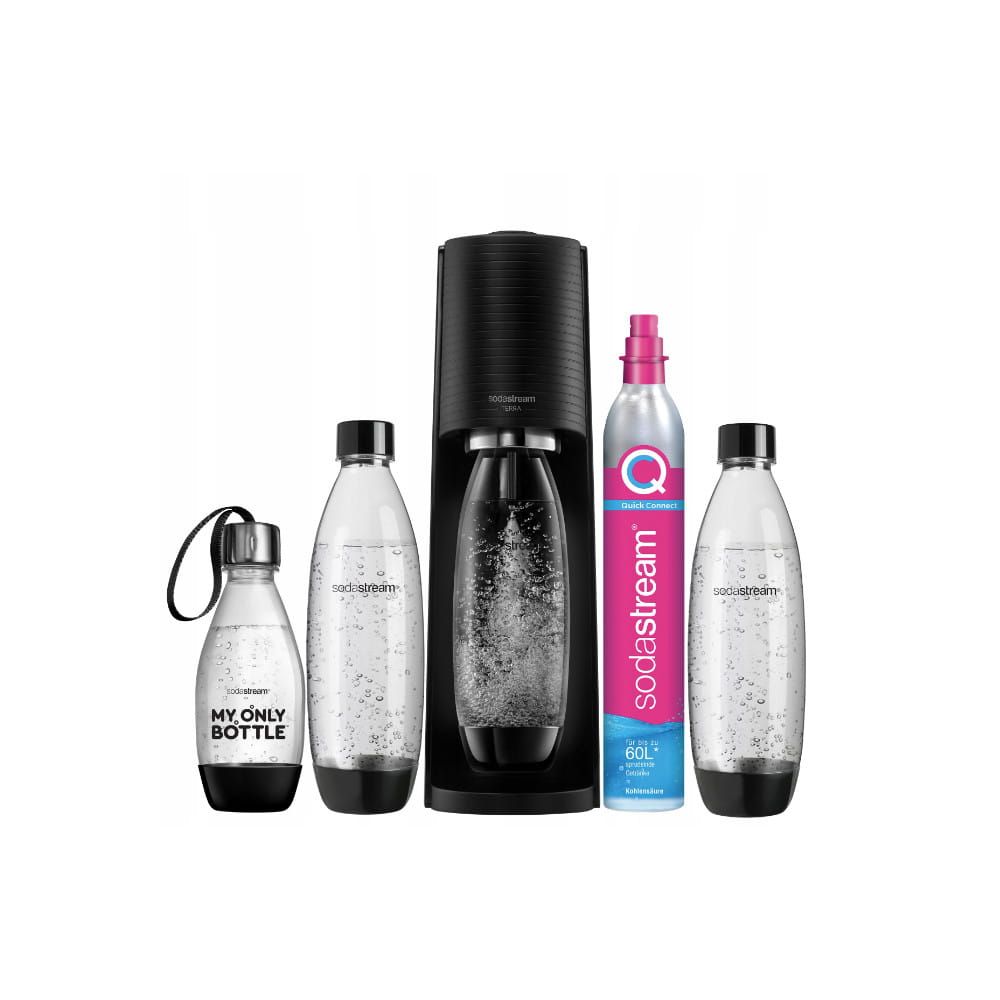 sodastream terra black + 3 butelki mob