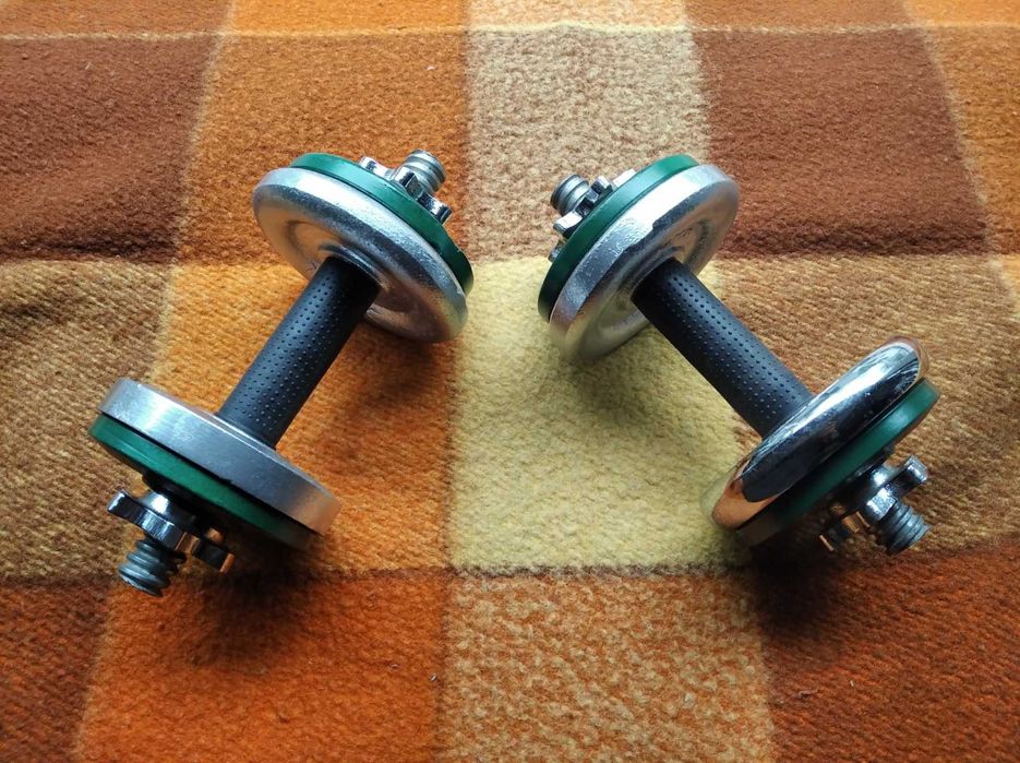 Гантели разборные по 6 кг. Грифы, блины. Гиря