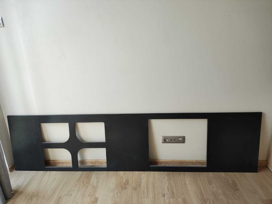 Blat kuch. granitowy Assoluto Nero 246cm nowy, zlew po prawej stronie