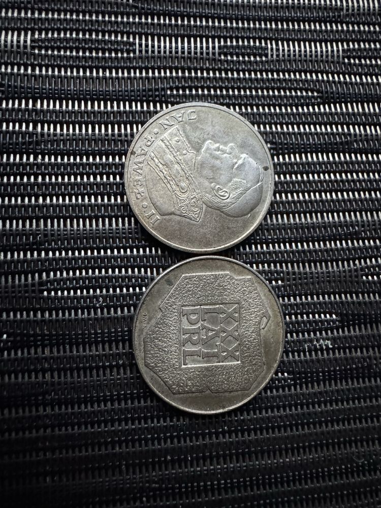 Monety Jan Paweł II srebrna próba 625, XXX lat PRL srebrna próba 625