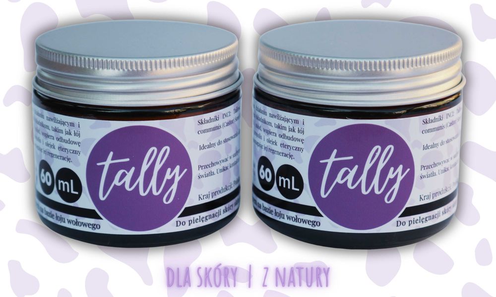 2x krem z łoju wołowego z lawendą skóra sucha i dojrzała na zmarszczki