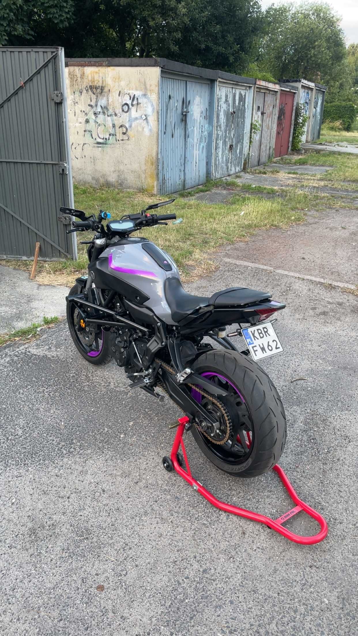 REZERWACJA yamaha mt 07 a2