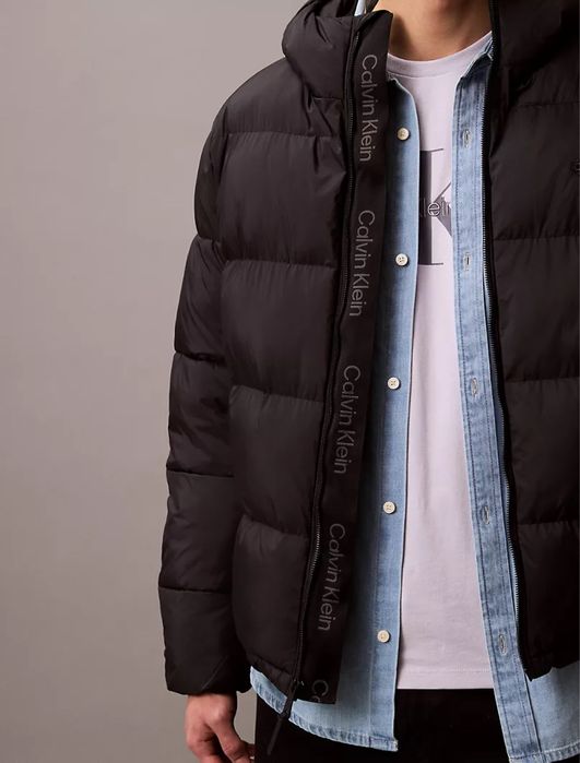 Новий оригінальний чорний чоловічий пуховик Calvin Klein розмір L XL