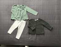 Elegancki Zestaw 74 Zara dla dziewczynki sweter bluzka Wielkanoc
