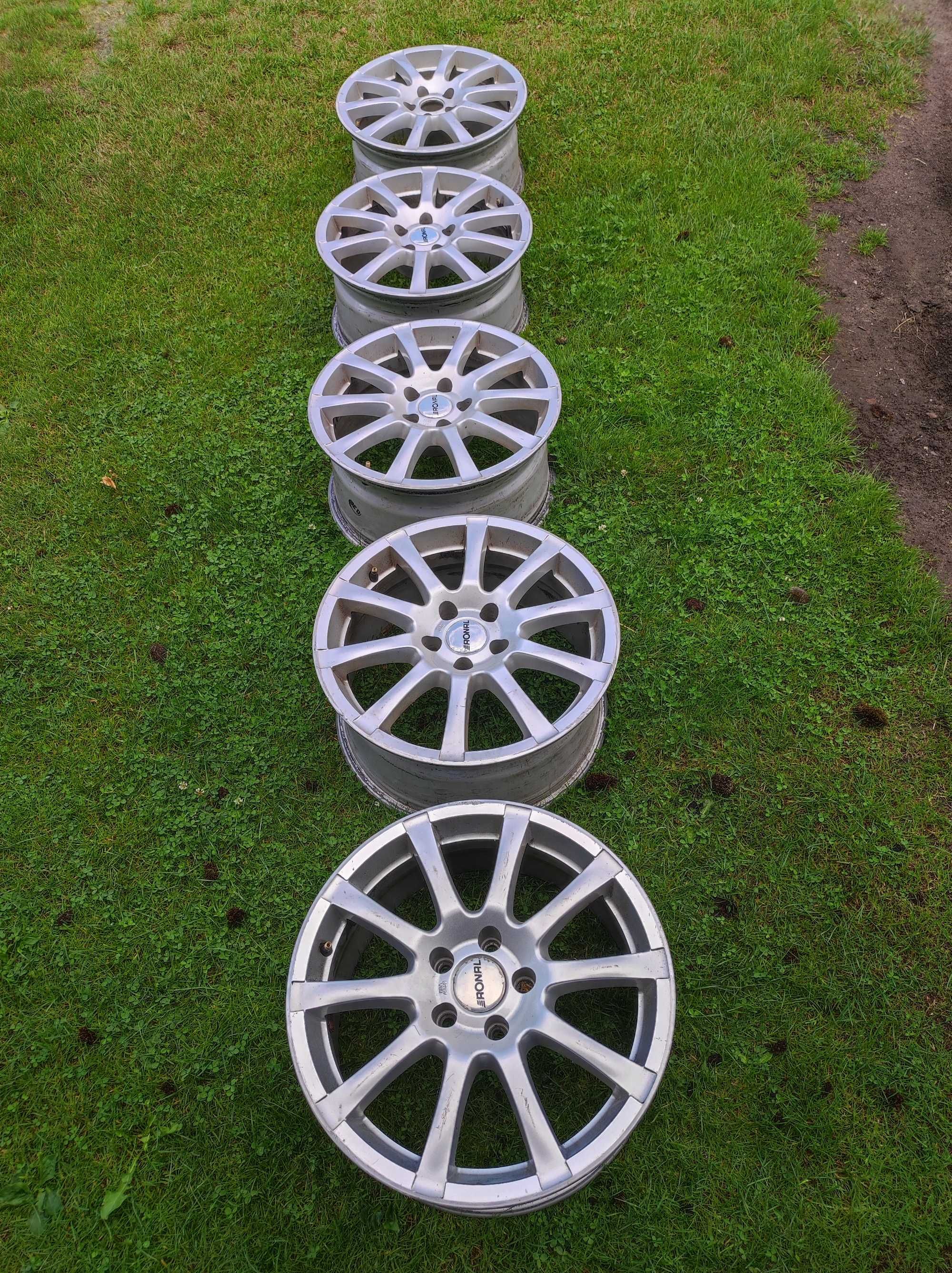 5sztuk Felg aluminiowych R17 5x112 RONAL 5x112 Et 35 Audi A4 golf