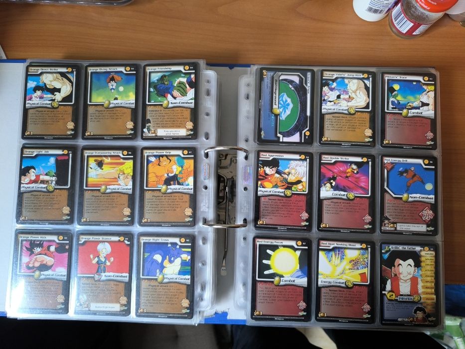 Karty Dragon Ball Z CCG SCORE niemal kompletna World Games saga 1-201