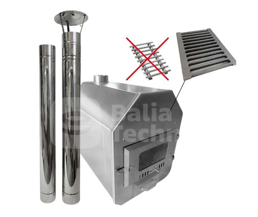 Piec do Bali / Jacuzzi ogrodowego 70 cm z kominem i daszkiem