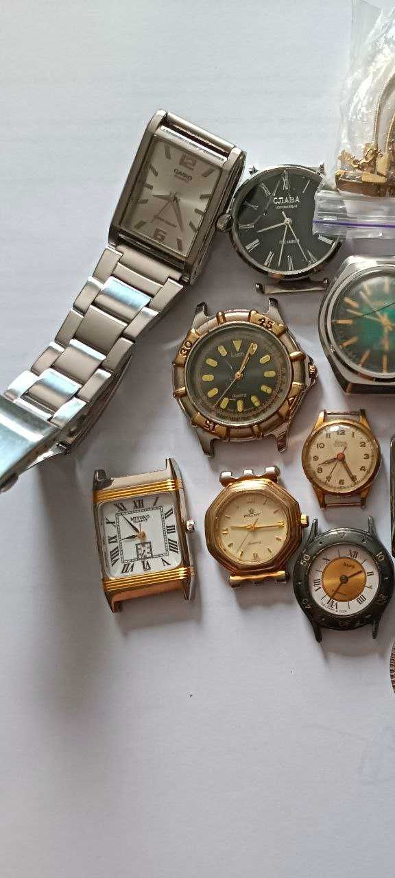 Różne zegarki Citizen, Orient, Casio, Geralux, 21 sztuk