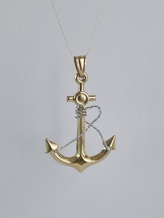 Zawieszka złota kotwica 14k Au.585 nowa unisex