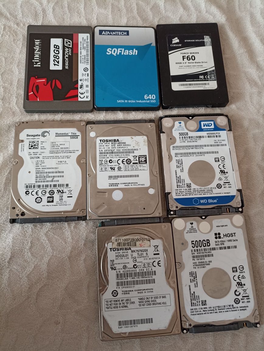 Жёсткий диск HDD и SSD  2.5