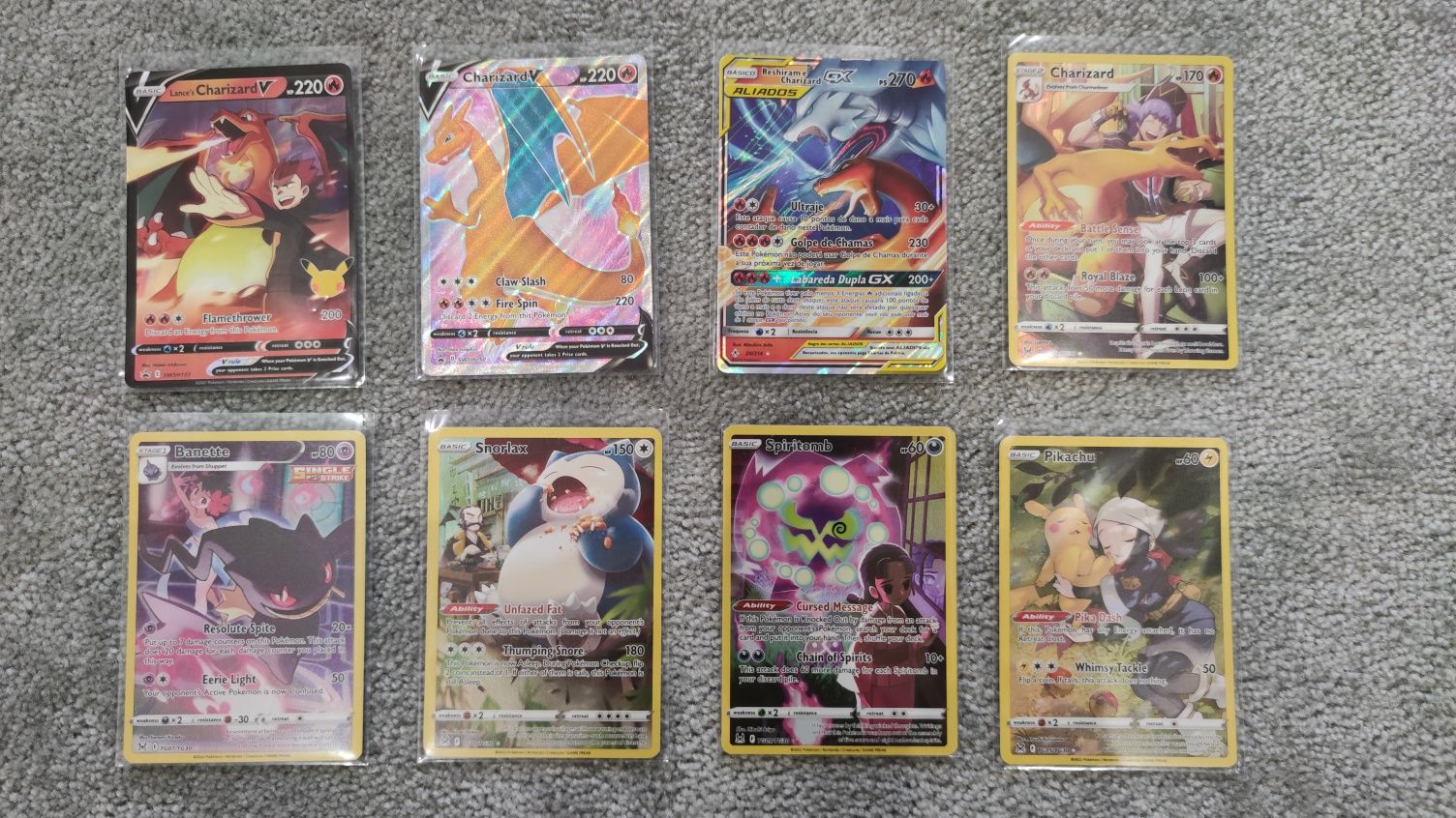 Cartas Pokémon (Full Arts, Trainer Gallery, outras)