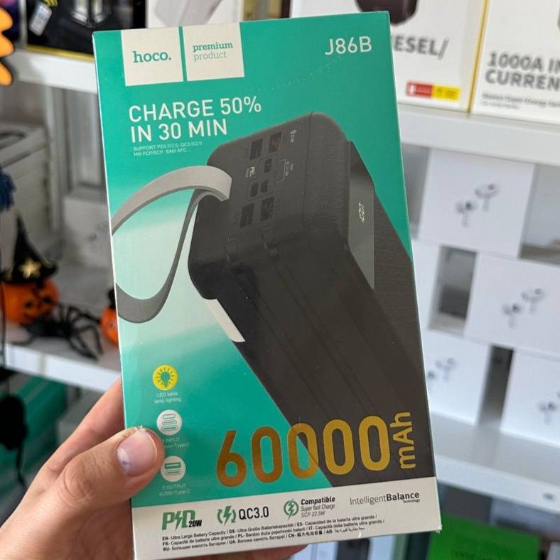 Топ.Павербанк Hoco J86B (60000mAh 22.5W)
