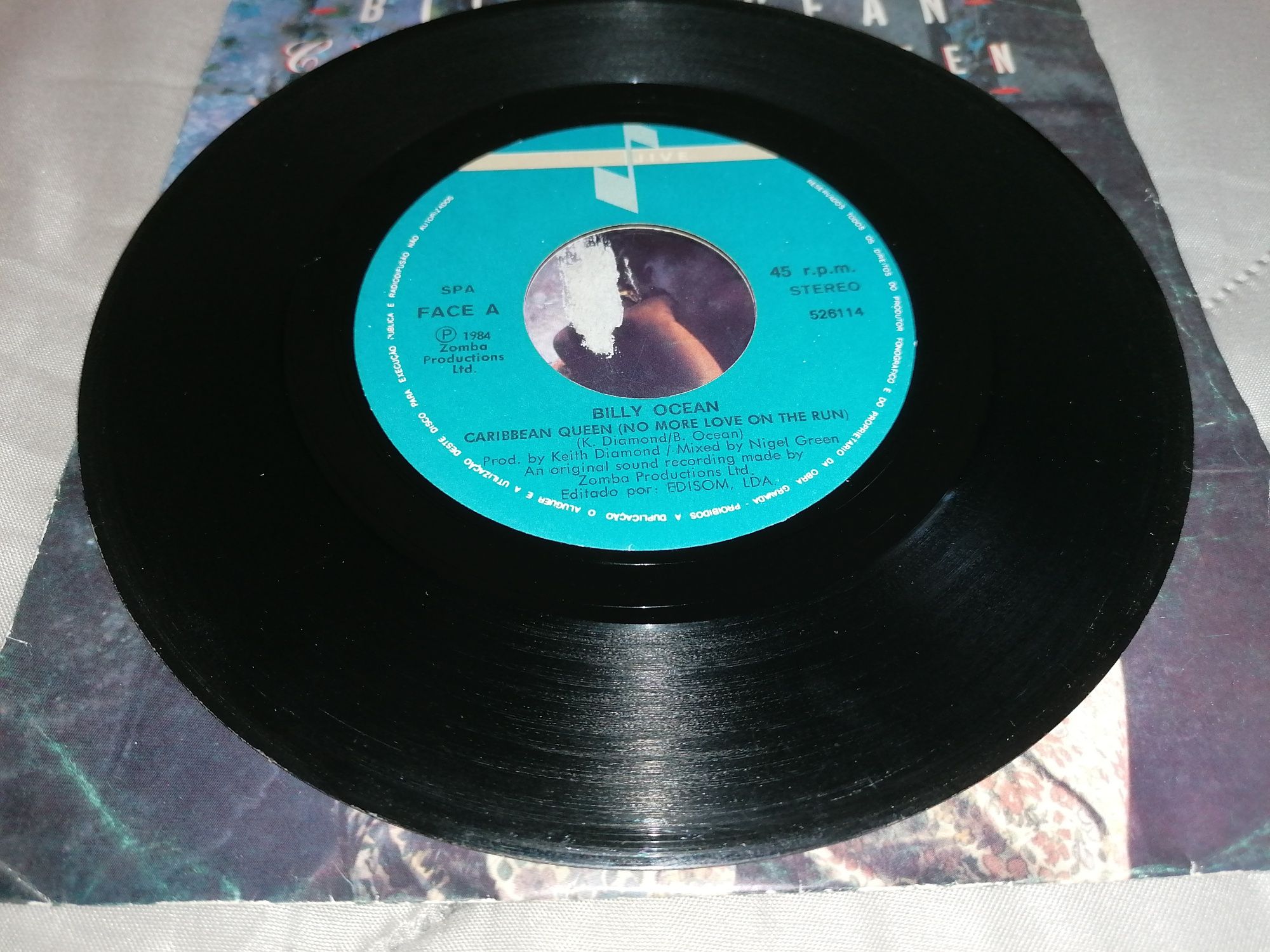 Vinil / Vinyl - Single Billy Ocean - Caribbean Queen 1984