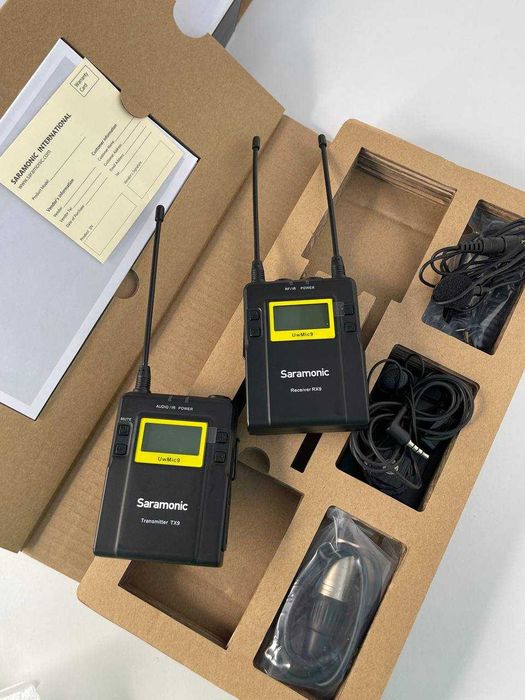Мікрофонна система Saramonic UWMIC9 (TX9+TX9++RX9) + мікрофон HU9