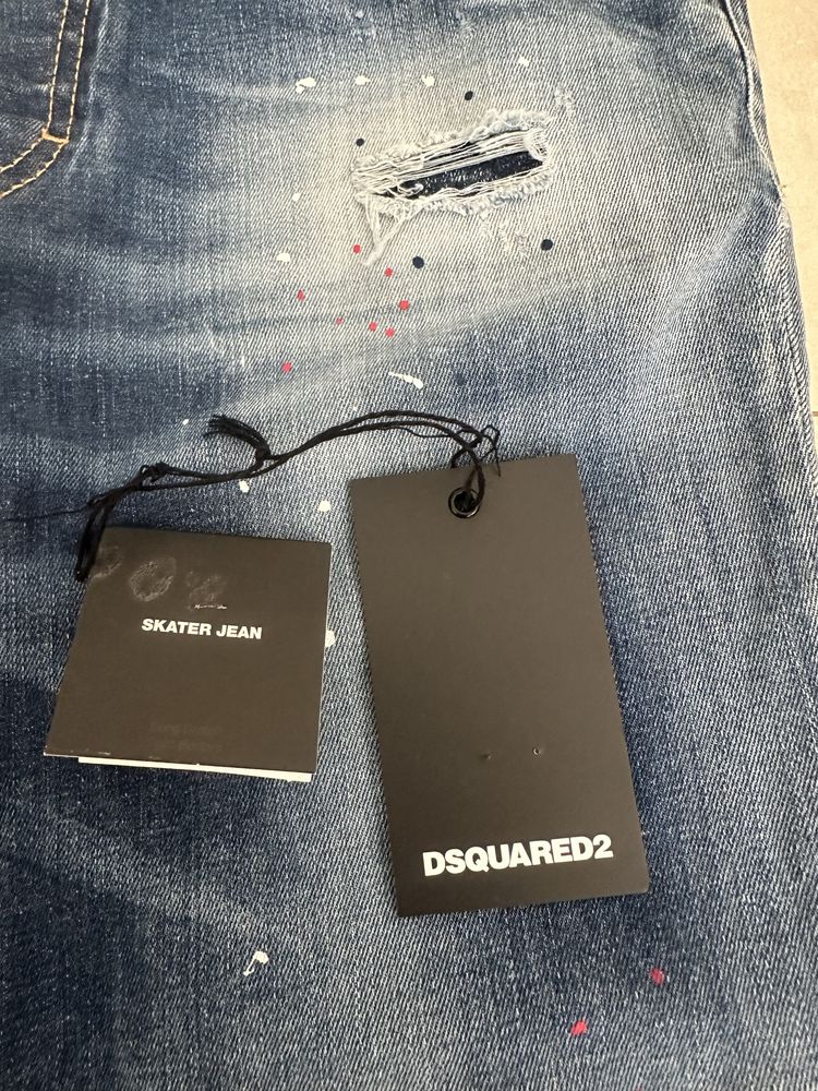 Oryginalne jeansy Dsquared2 z paragonem