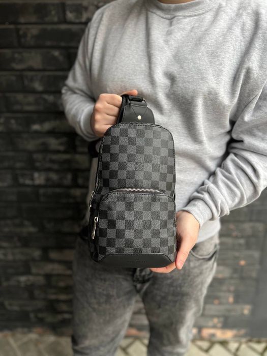 Чоловіча сумка слінг louis vuitton мужская