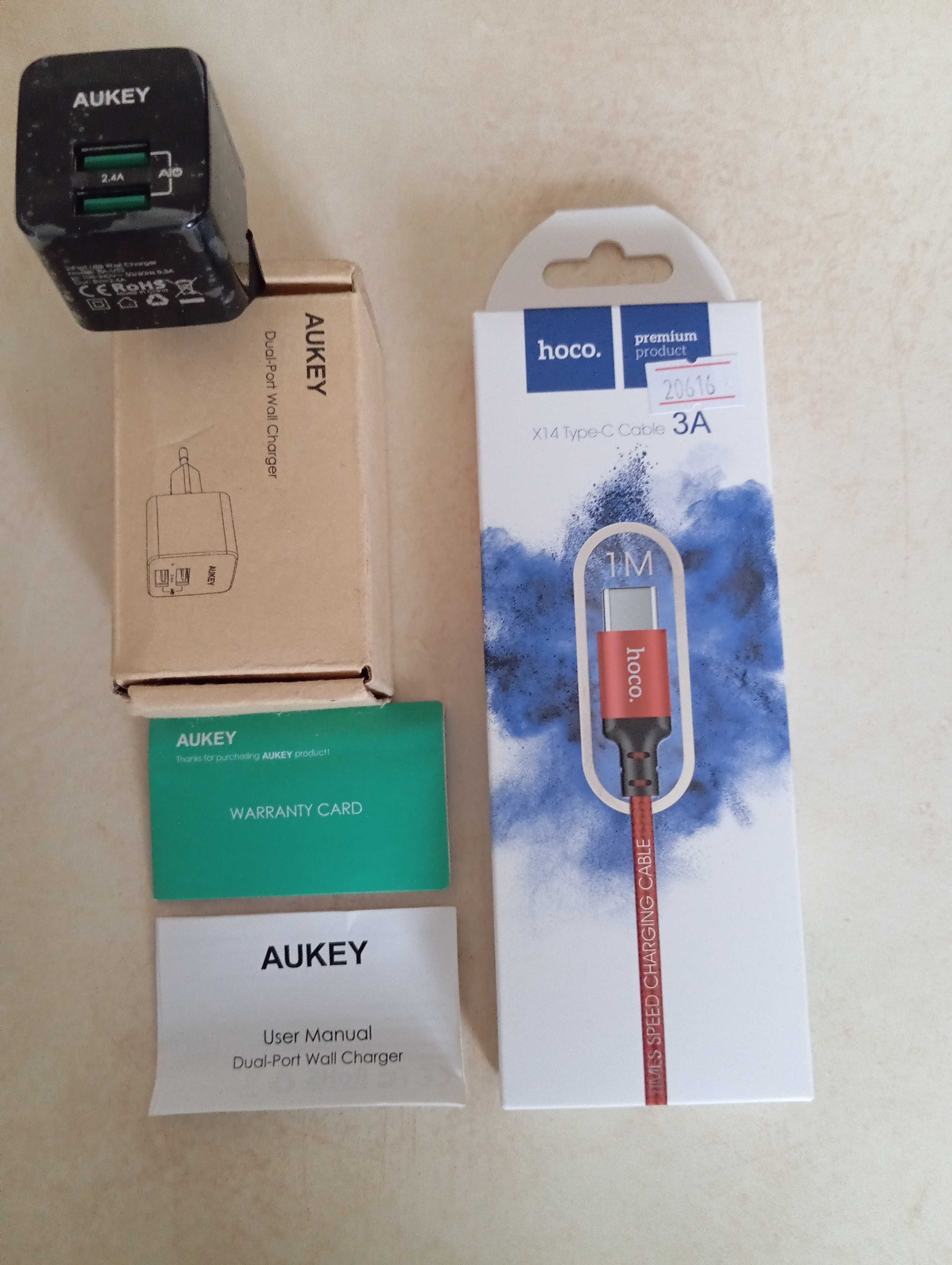 Зарядний Пристрій Aukey PA-U32 на 2 USB порти. Універсальна Зарядка