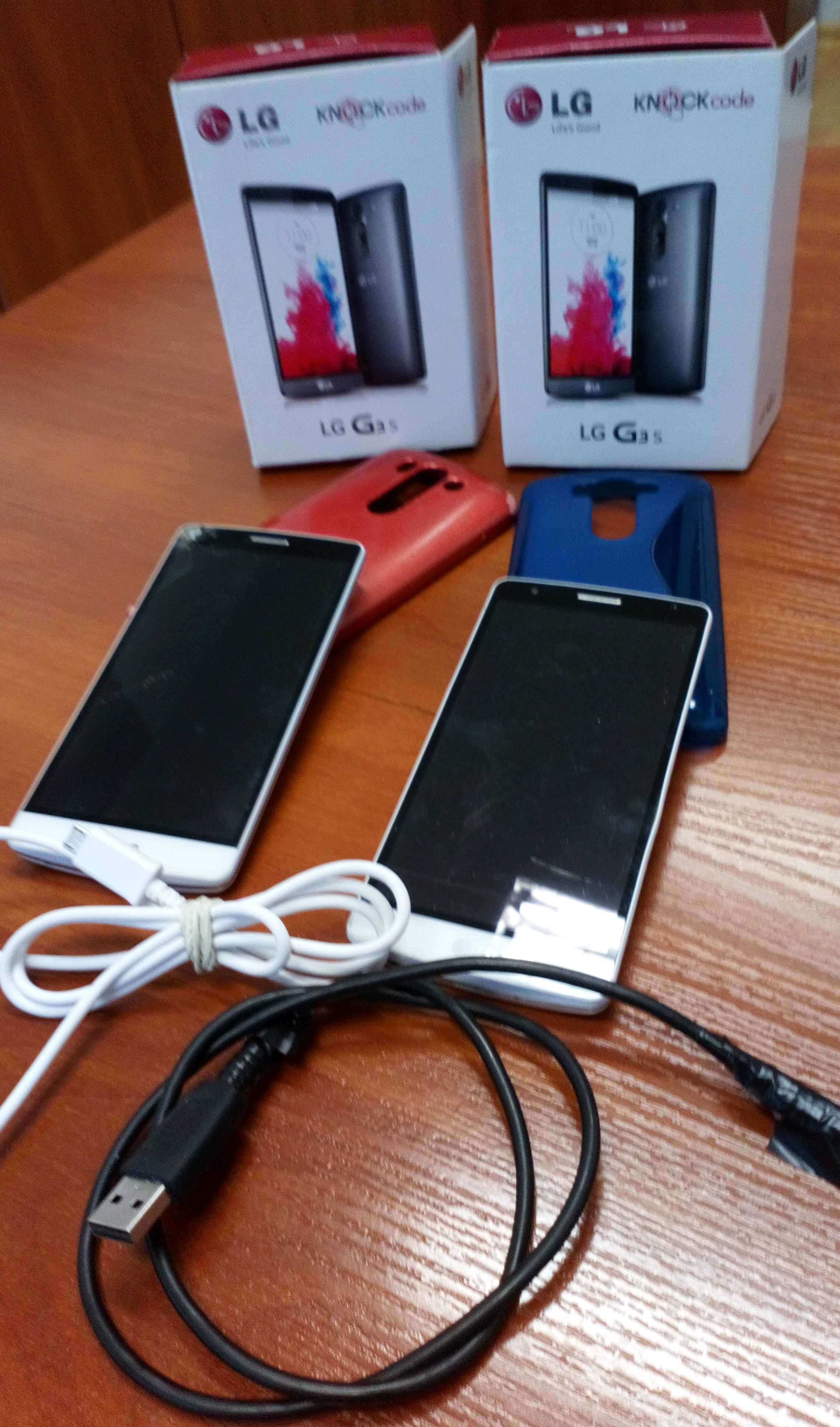 Smartfon LG G3s dwie sztuki, białe