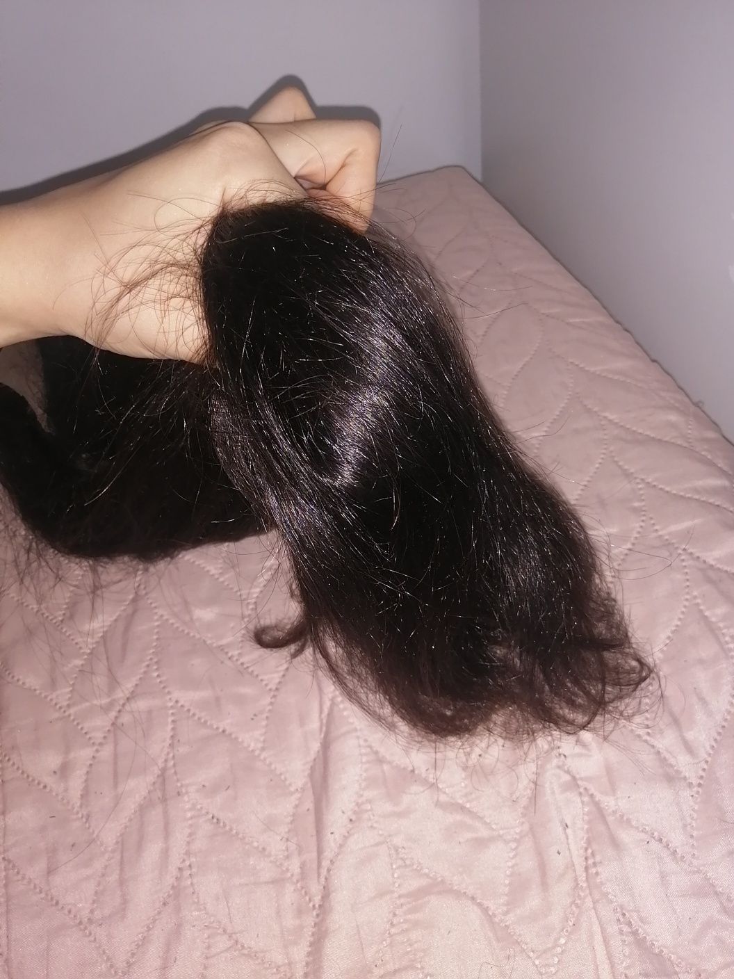Długa peruka lace front 100% ludzkie włosy